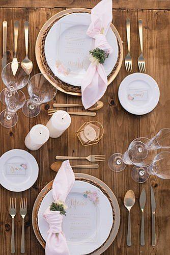 wedding table settings outdoor wedding table setting