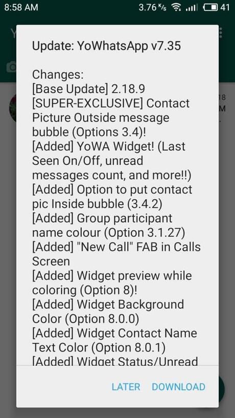 YOWhatsApp APK v7.95 Latest Version Free Download 2019