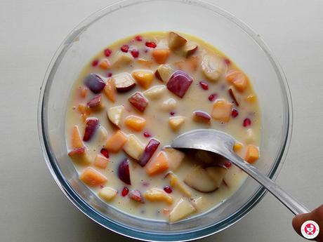 Easy Fruit Custard 