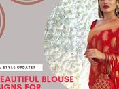 Beautiful Blouse Designs Banarasi Saree