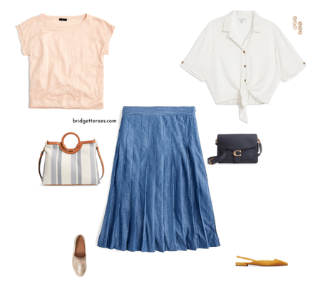 more than one way to style a skirt casually