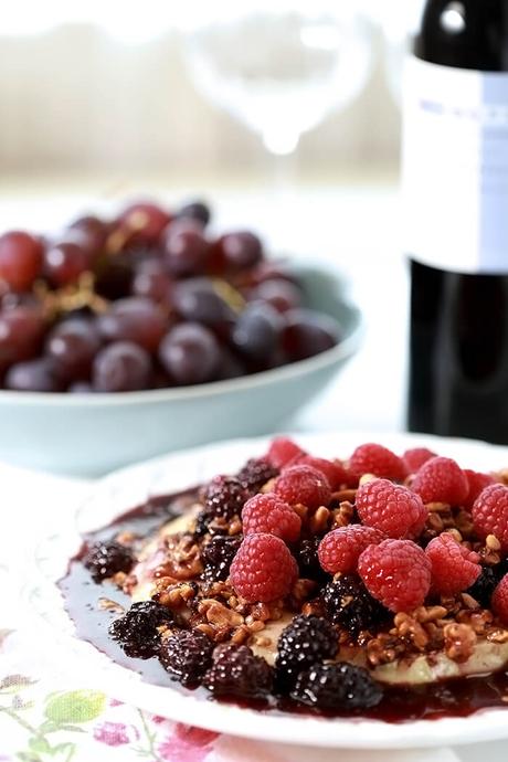 Baked Brie with Berries and Walnuts