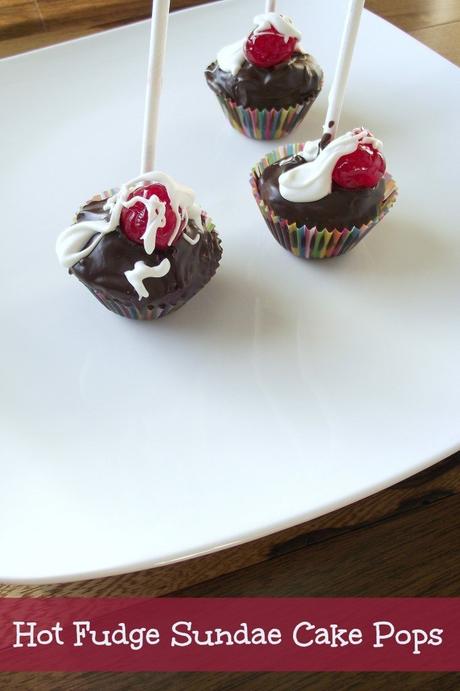 HOT FUDGE SUNDAE CAKE POPS