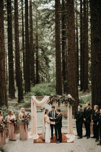 forest wedding theme forest ceremony From the Daisies