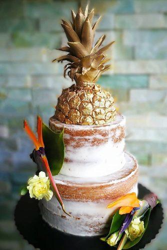 wedding cake shapes pineapple cake tropical cake