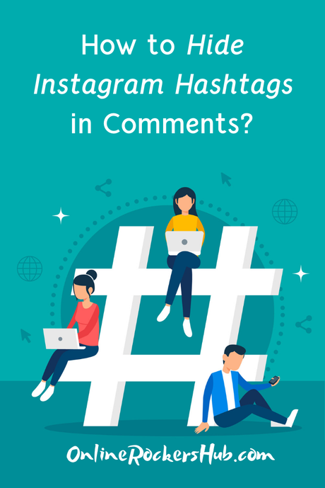 How to hide Instagram Hashtags in Comments - Pinterest Image