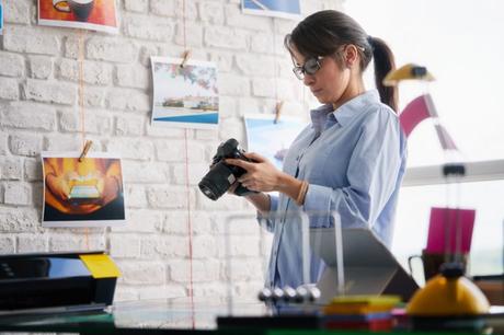 Photographer Exploring camera