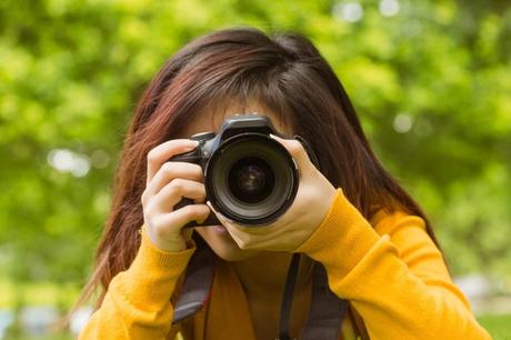 Photographer with camera