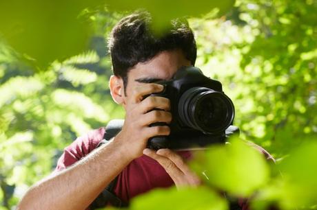 Photographer Using Camera