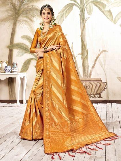 gamboge-yellow-art-silk-kanjeevaram-festival-saree