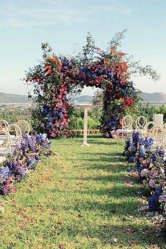 spring weddings spring color palette aisle flower decor