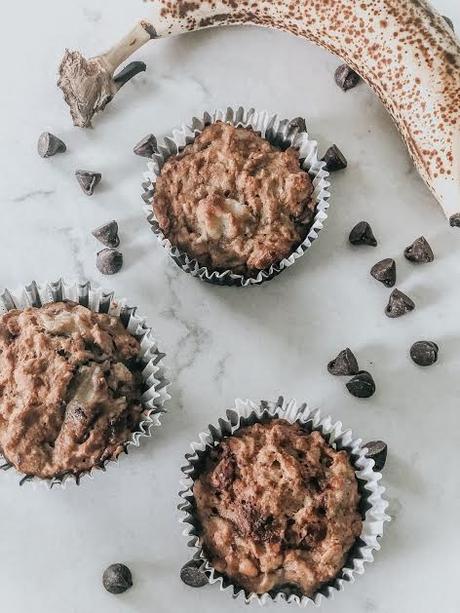 Coconut Chocolate Chip Banana Muffins