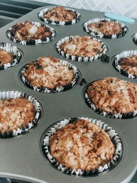 Coconut Chocolate Chip Banana Muffins