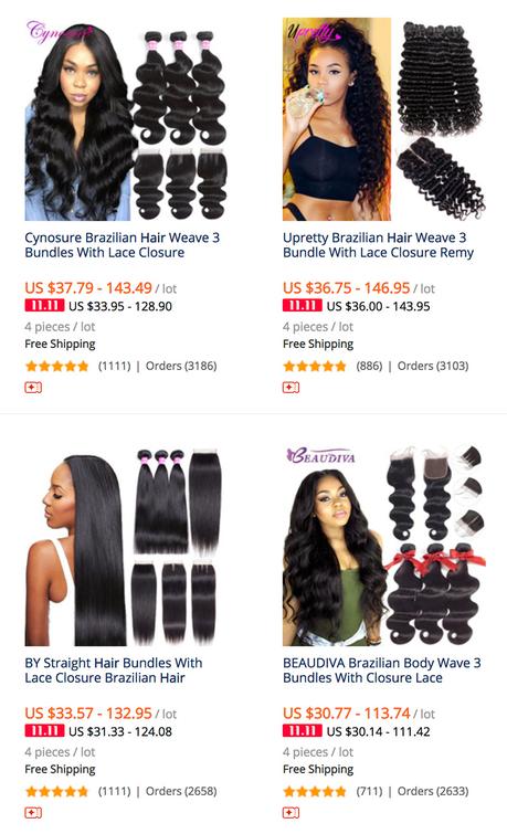 Real Human Hair Wig from AliExpress