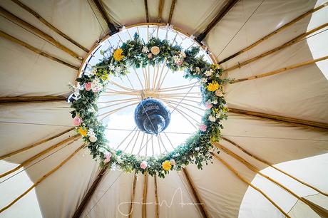 Greenwood Grange tipi Wedding