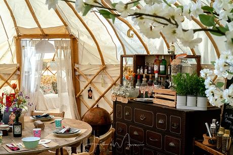 Greenwood Grange Yurt Wedding Interior decor