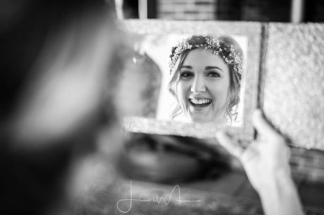 Bride getting ready at Greenwood grange