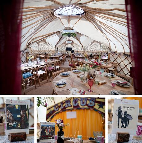 Greenwood Grange Yurt Wedding Interior decor