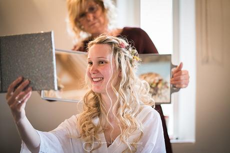 Bride getting ready at Greenwood grange