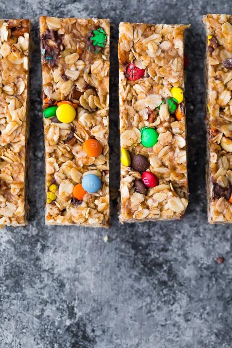 overhead view of Monster Granola Bars