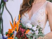 Unique Ideas Stylish Tropical Wedding