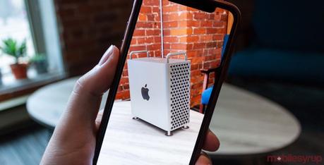 You can use AR to see how the new Mac Pro will look on your desk