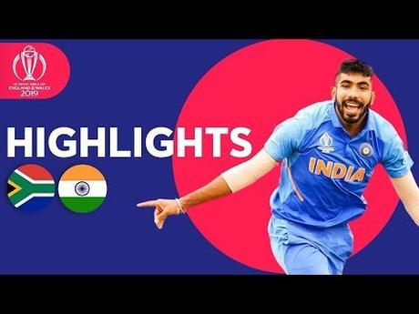 South Africa vs India | ICC Cricket World Cup 2019 - Match Highlights