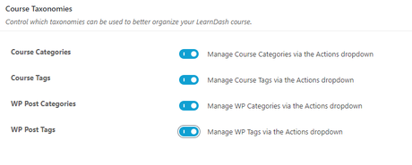 Experience New Course Builder Functionality With LearnDash 3.0 Course Taxanomies, best online course builder functionality with WordPress LMS Plugin LearnDash 3.0