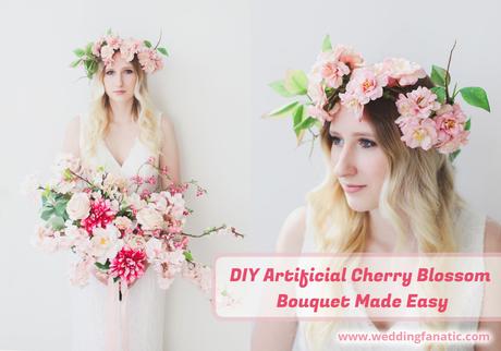 DIY Artificial Cherry Blossom Bouquet Made Easy