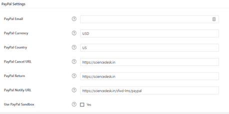 How To Sell Courses Online via PayPal With WordPress LMS Plugin LearnDash Paypal settings