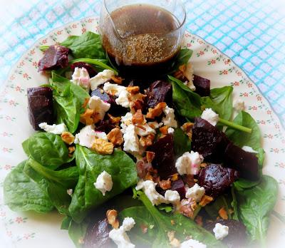 Beetroot, Goat's Cheese  & Toasted Walnut Salad