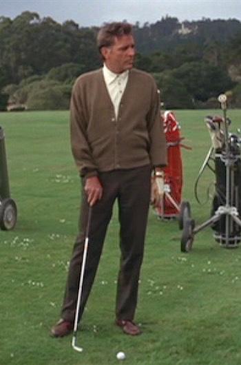 Richard Burton’s Golf Cardigan in The Sandpiper Richard Burton’s Golf Cardigan in The Sandpiper