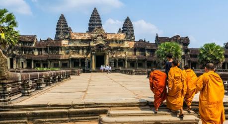 Amazing view of Angkor Wat is a temple complex in Cambodia and the largest religious monument in the world - Enchanting Travels Top 10 UNESCO World Heritage sites of 2019