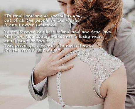 wedding vows for him groom holding a bride romantic wedding vow