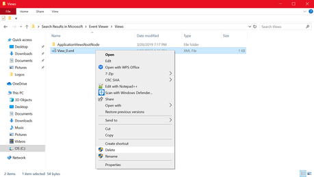 Fix – Windows 10 1903 Cumulative Update (KB4503293) & (KB4503327) Breaks Event Viewer Custom Views Fix – Windows 10 1903 Cumulative Update (KB4503293) & (KB4503327) Breaks Event Viewer Custom Views