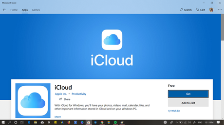 icloud download without microsoft store