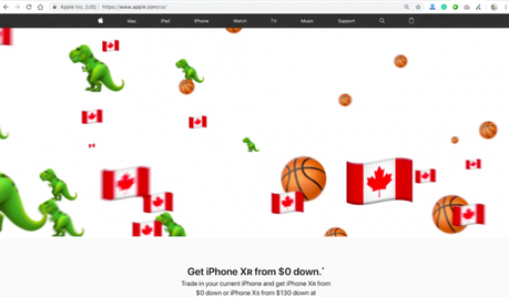 Apple celebrates Toronto Raptors NBA championship with website Easter egg