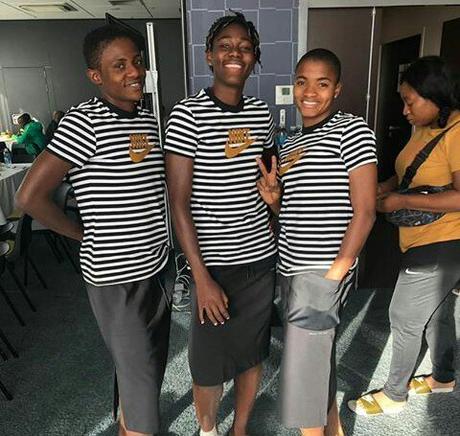 Check Out Photos Of Super Falcons Rocking Skirts In France