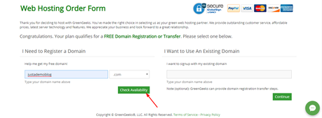 get greengeeks free domain