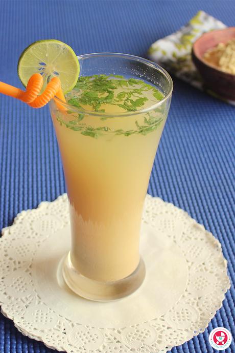 Sattu sharbet is a protein-rich drink and an excellent summer coolant. It’s is a vegan, no-cook and gluten free recipe which can be made in a jiffy.