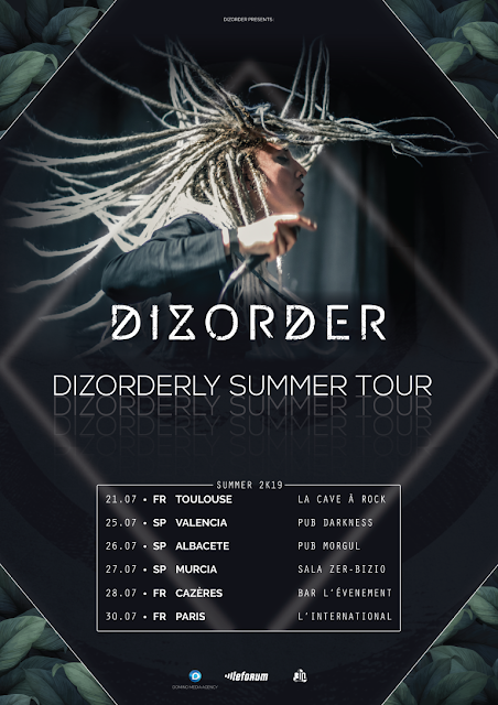 French metal/rock newcomers DIZORDER announced 'Dizorderly French/Spain Summer Tour 2k19' // New single 