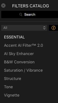 Essential Filters in Luminar 3