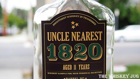 Label for the Uncle Nearest 1820