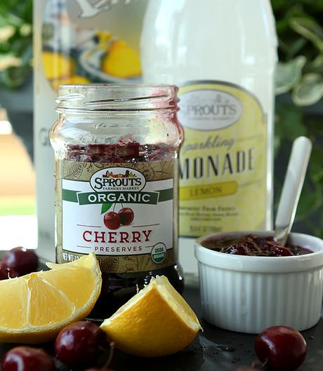 Cherry Mint Vodka Spritzer Cocktail