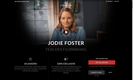 Jodie Foster MasterClass Review 2019: Is It Really Worth Trying ?? READ