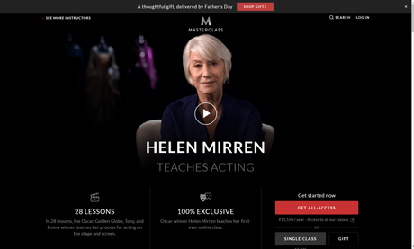 Helen Mirren MasterClass Review 2019: Should You Join ? (Pros & Cons)