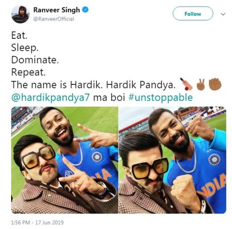 Ranveer tweet ! and WWE threat !!
