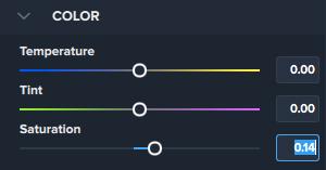 White Balance adjustment