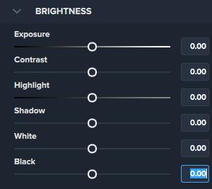 Brightness Adjustment Sliders