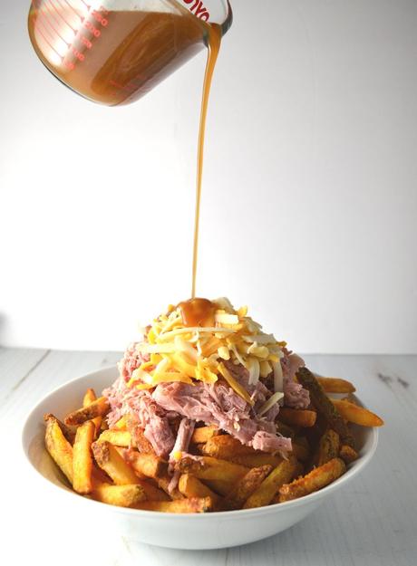 Puerto Rican Pernil Loaded Disco Fries